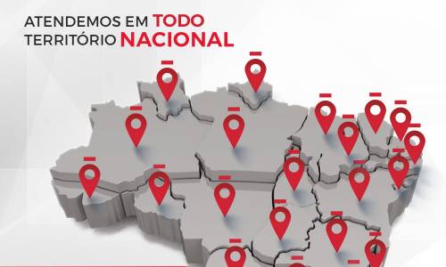 Atendemos em todo território nacional